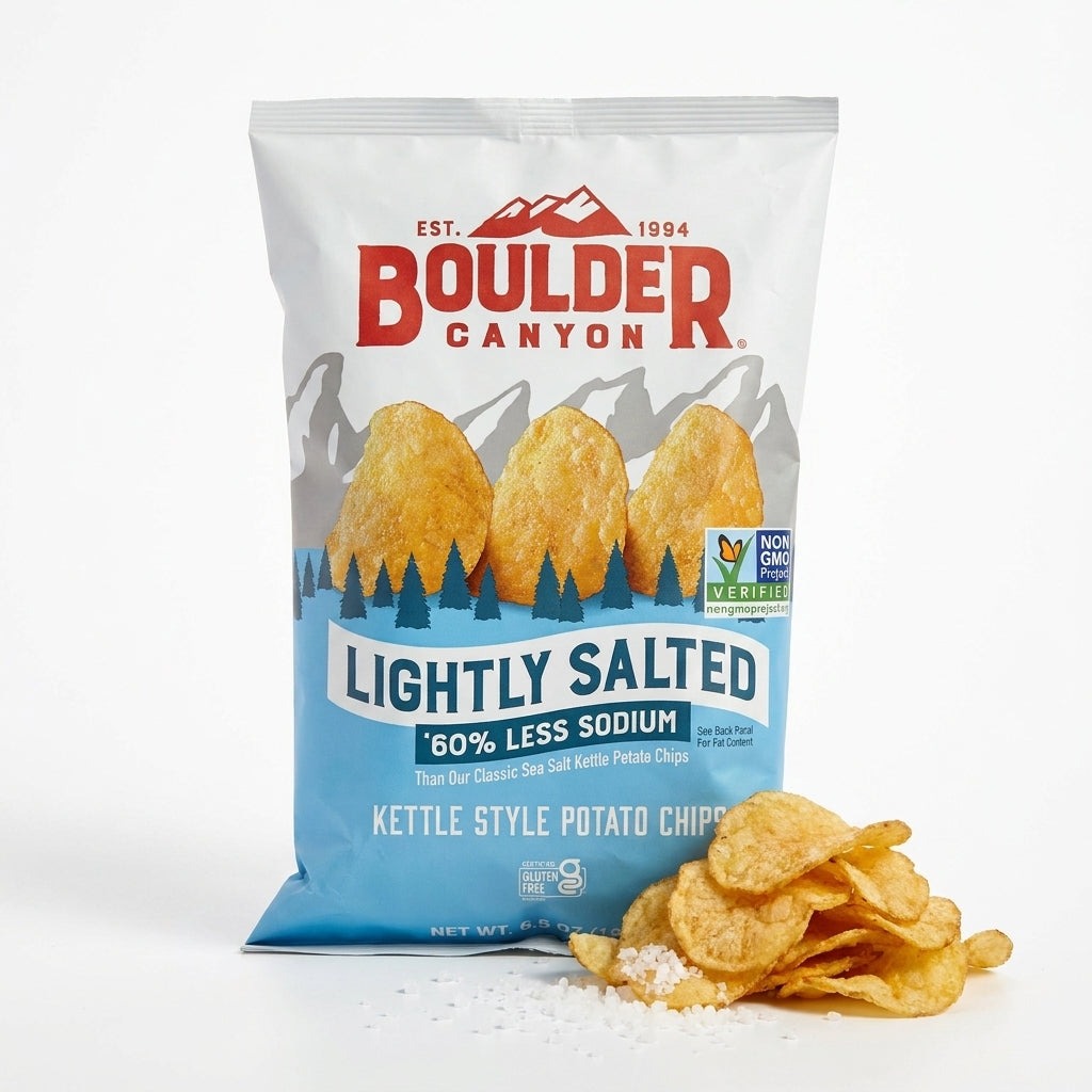60% Less Sodium Kettle Style Potato Chips
