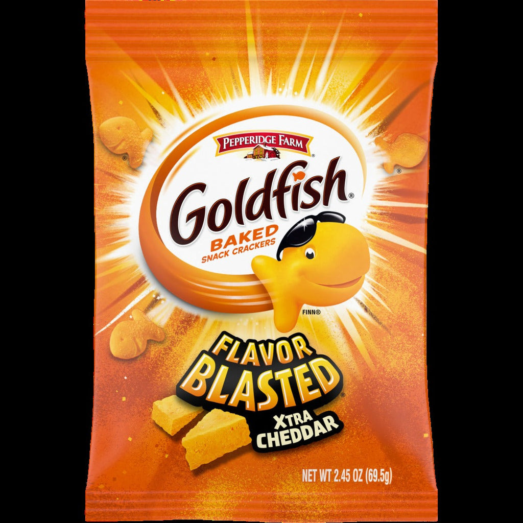 Pepperidge Farm Goldfish Snack Crackers, Flavor Blasted Xtra Cheddar