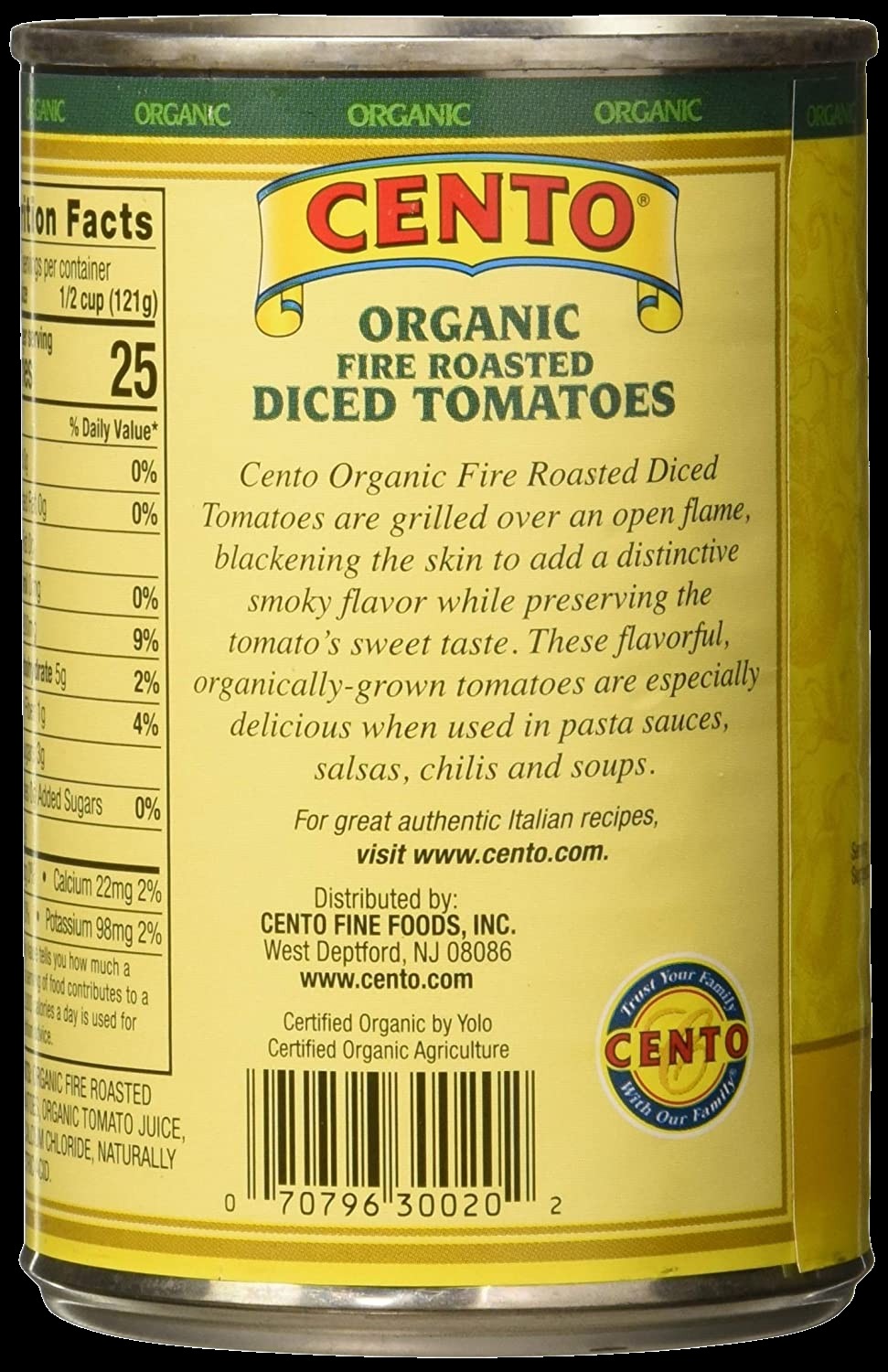 Organic Fire Roasted Diced Tomatoes