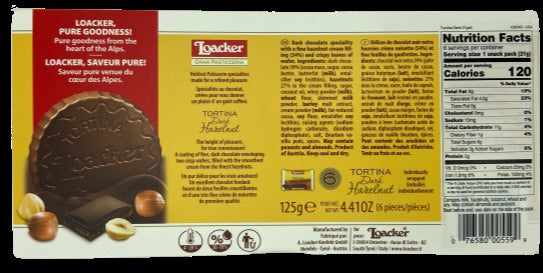 Tortina Dark Hazelnut Cookie