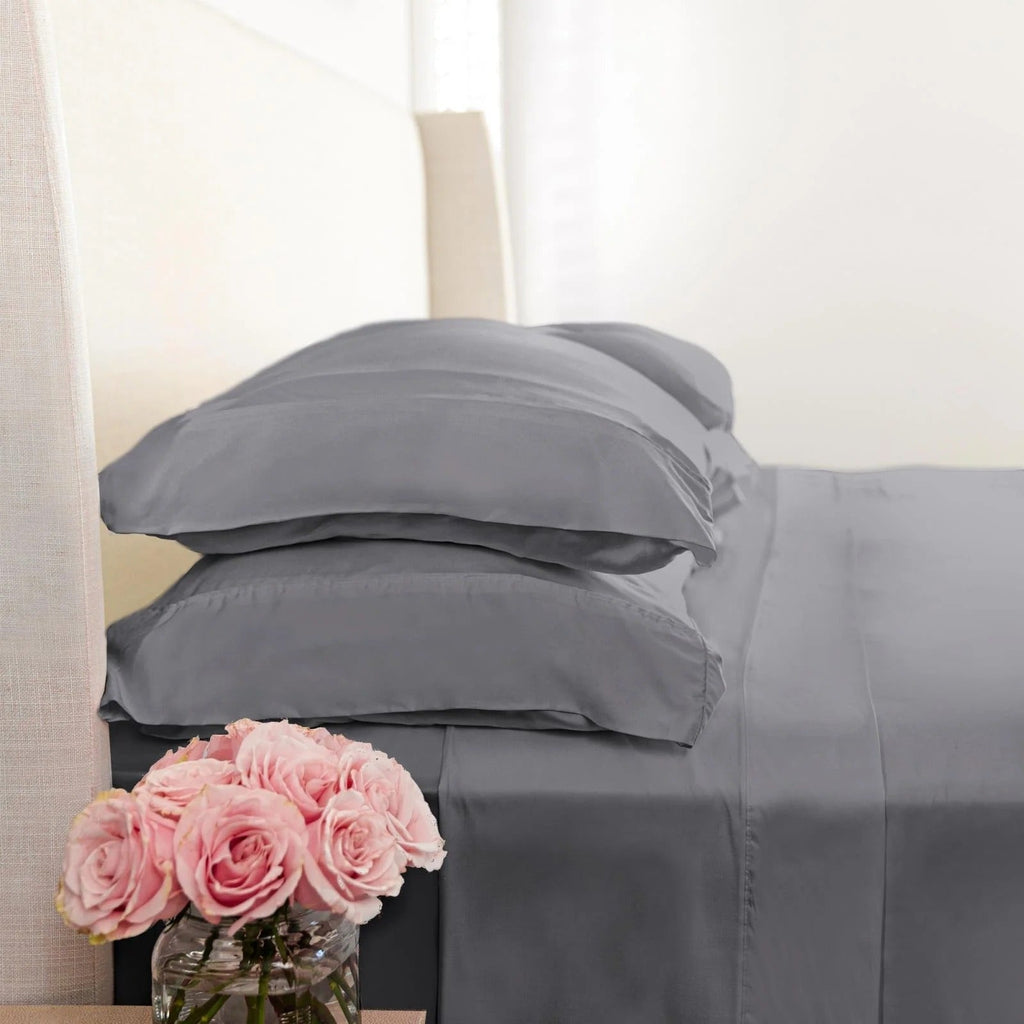 Woven Pillowcase Set in Feather (Queen)