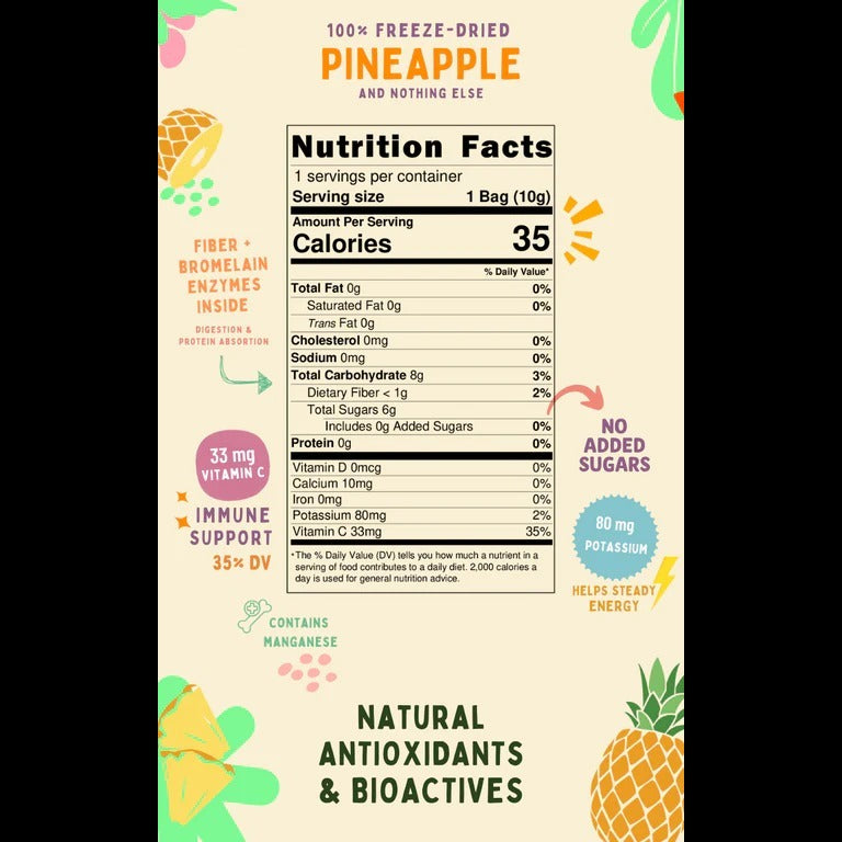 Pineapple Crunchy Superfruit Bites (12 Pack)