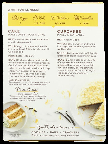 Vanilla Cupcake & Cake Almond Flour Baking Mix