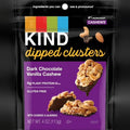 Dark Chocolate Vanilla Cashew Dipped Clusters