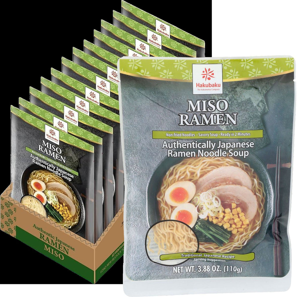 Authentic Japanese Miso Ramen Noodle Soup (12 Pack)
