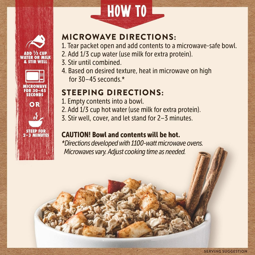 Apple Cinnamon Oatmeal (6 CT)