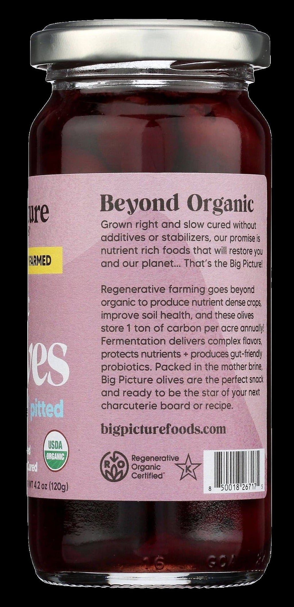 Regenerative Organic Kalamata Pitted Olives