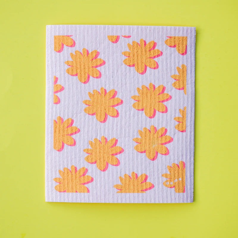 Compostable Sponge Cloth Pack - Dots & Spots Pattern (4 Pack)