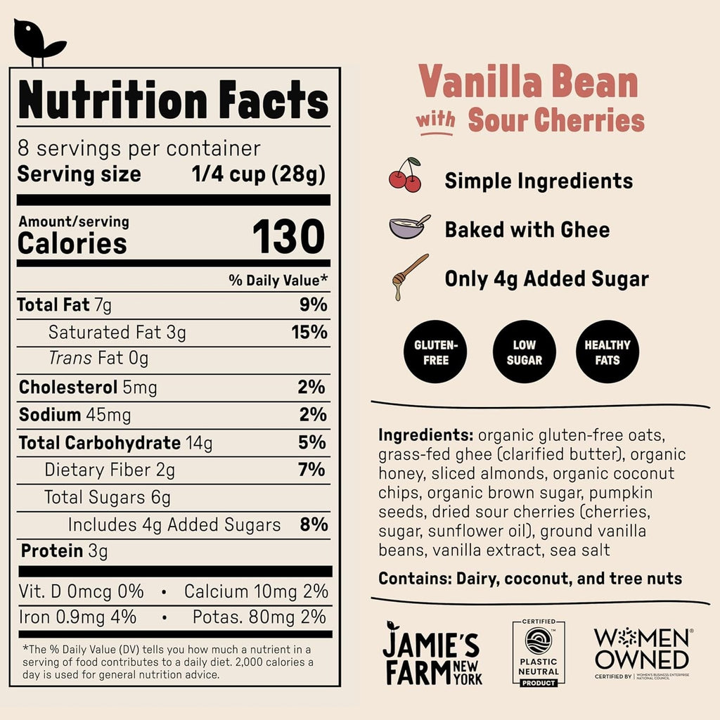 Granola - Vanilla Bean With Sour Cherries