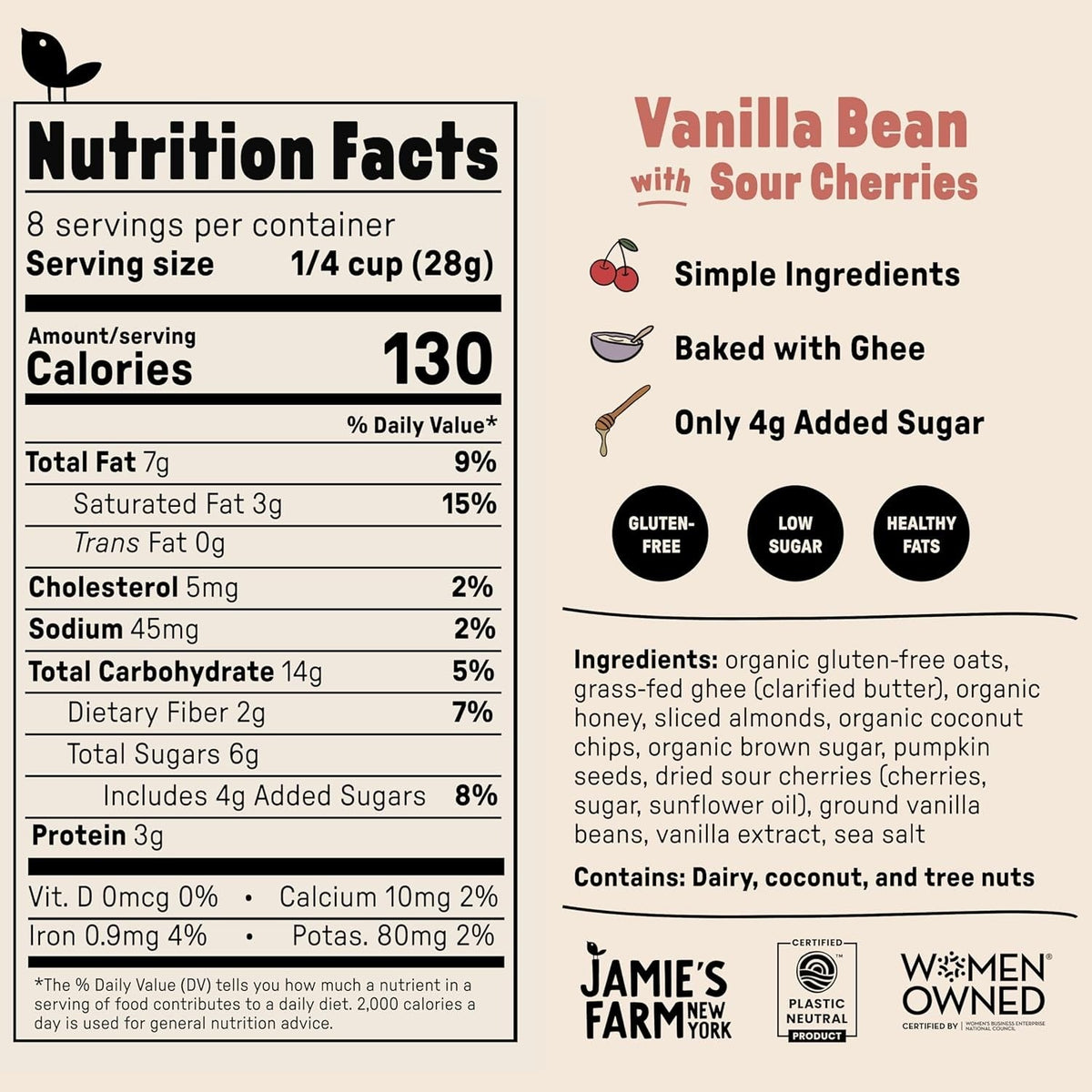 Granola - Vanilla Bean With Sour Cherries