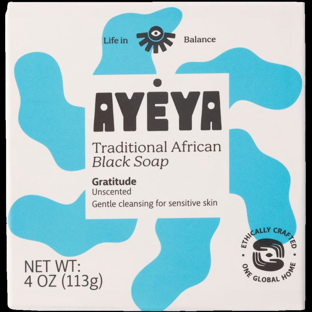 Traditional African Black Soap Bar - Gratitude