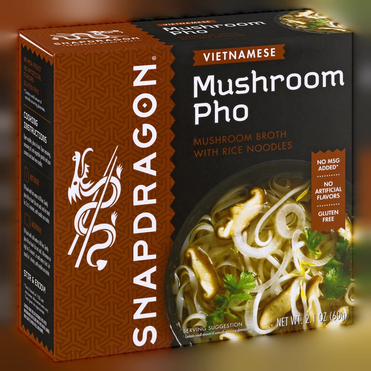 Mushroom Vietnamese Pho Noodle Bowl