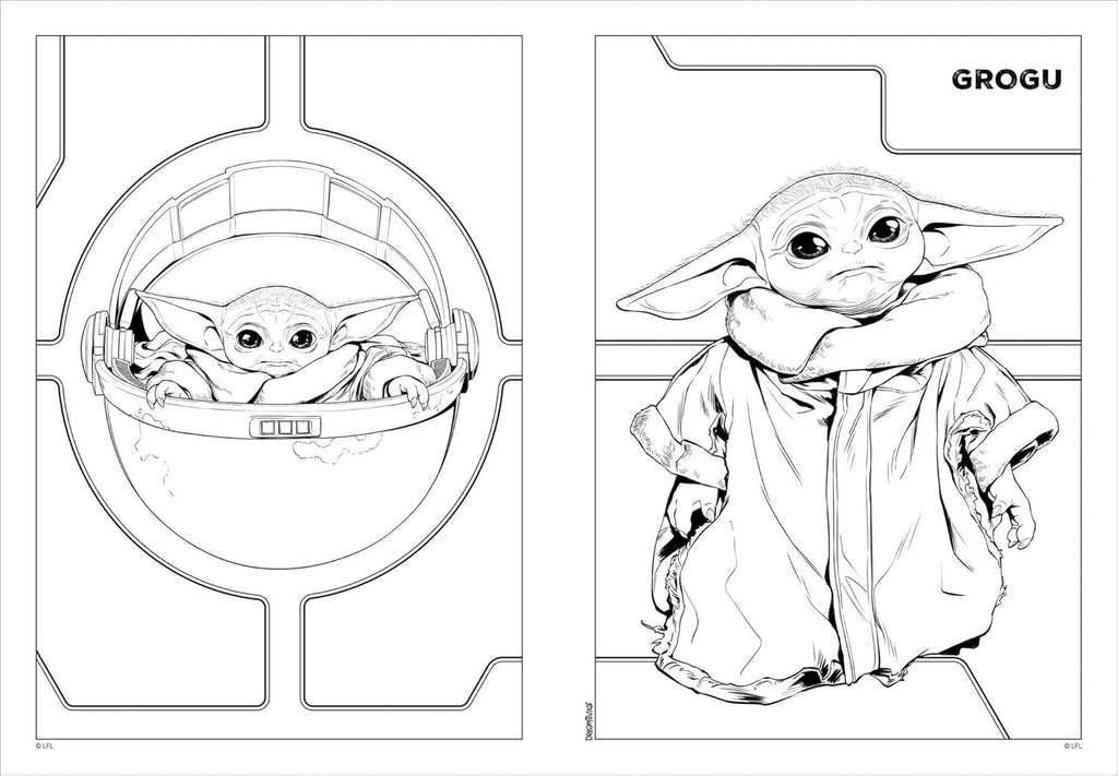 Star Wars The Mandalorian: Bounty Hunter: Colortivity With Crayons
