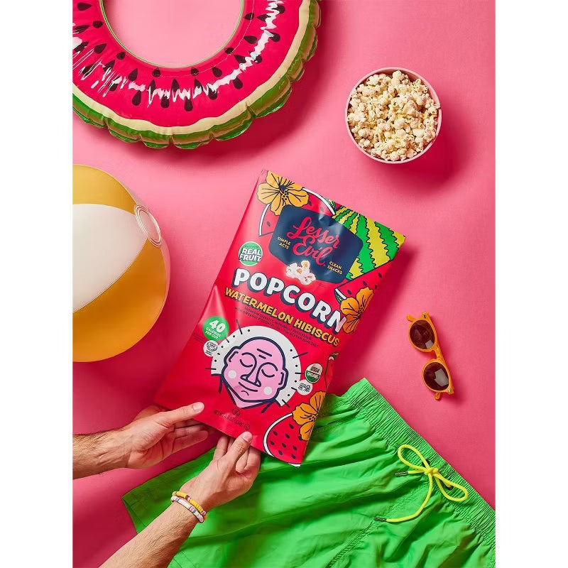 Organic Watermelon Hibiscus Popcorn