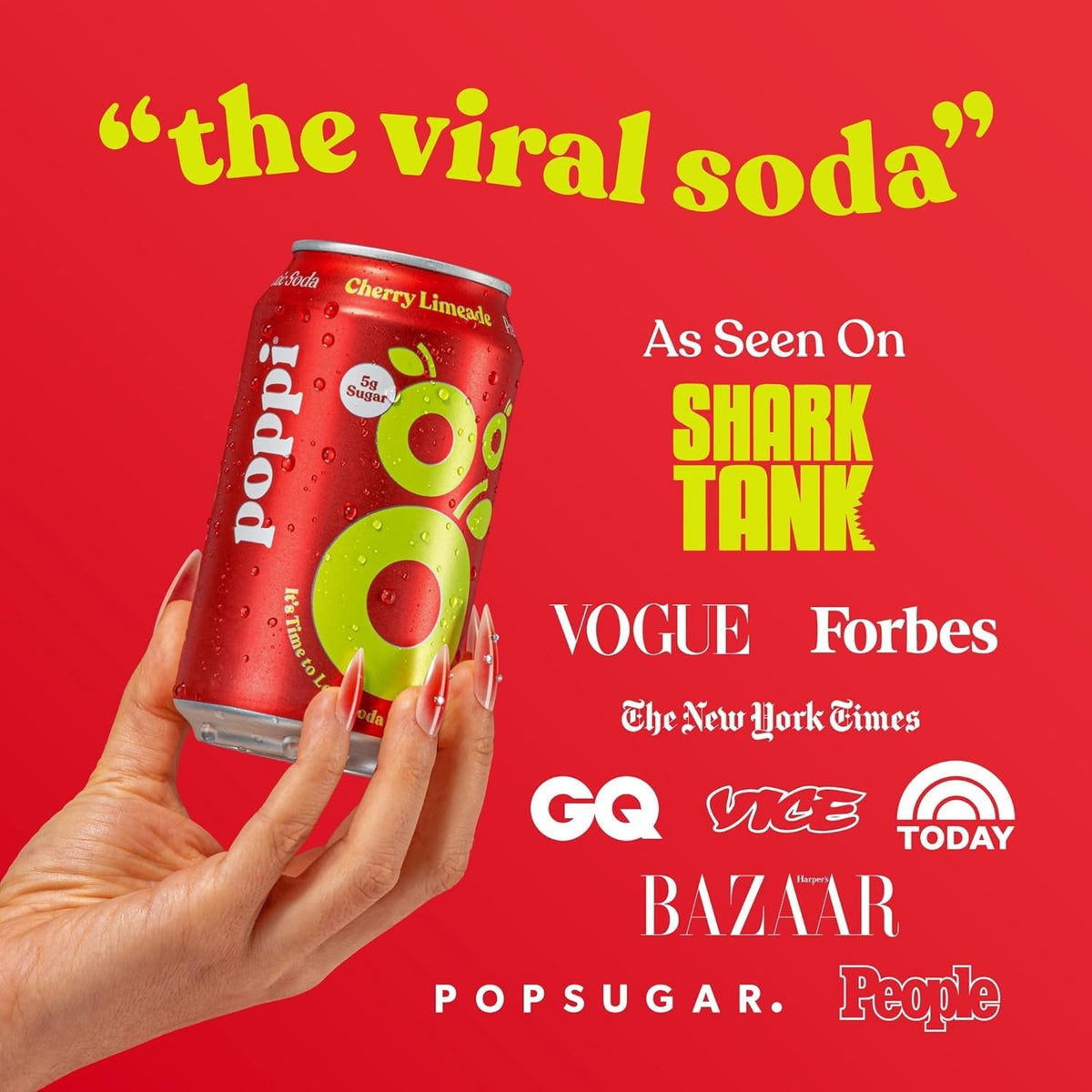 Cherry Limeade Prebiotic Soda (12 Pack)