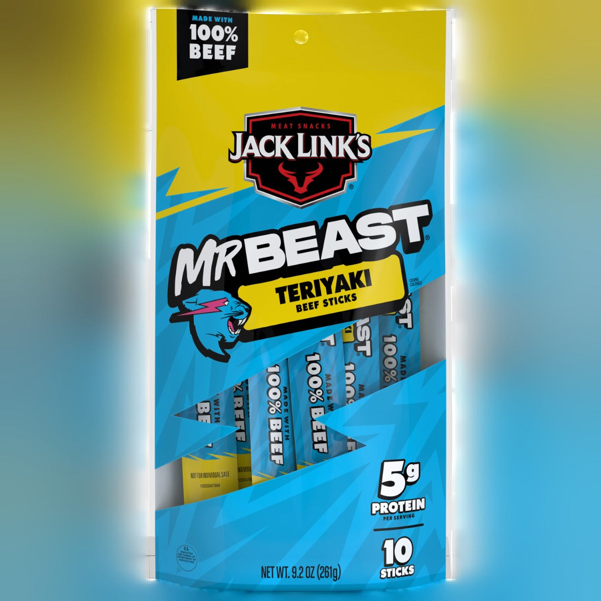 Mr Beast Teriyaki Flavor Beef Sticks