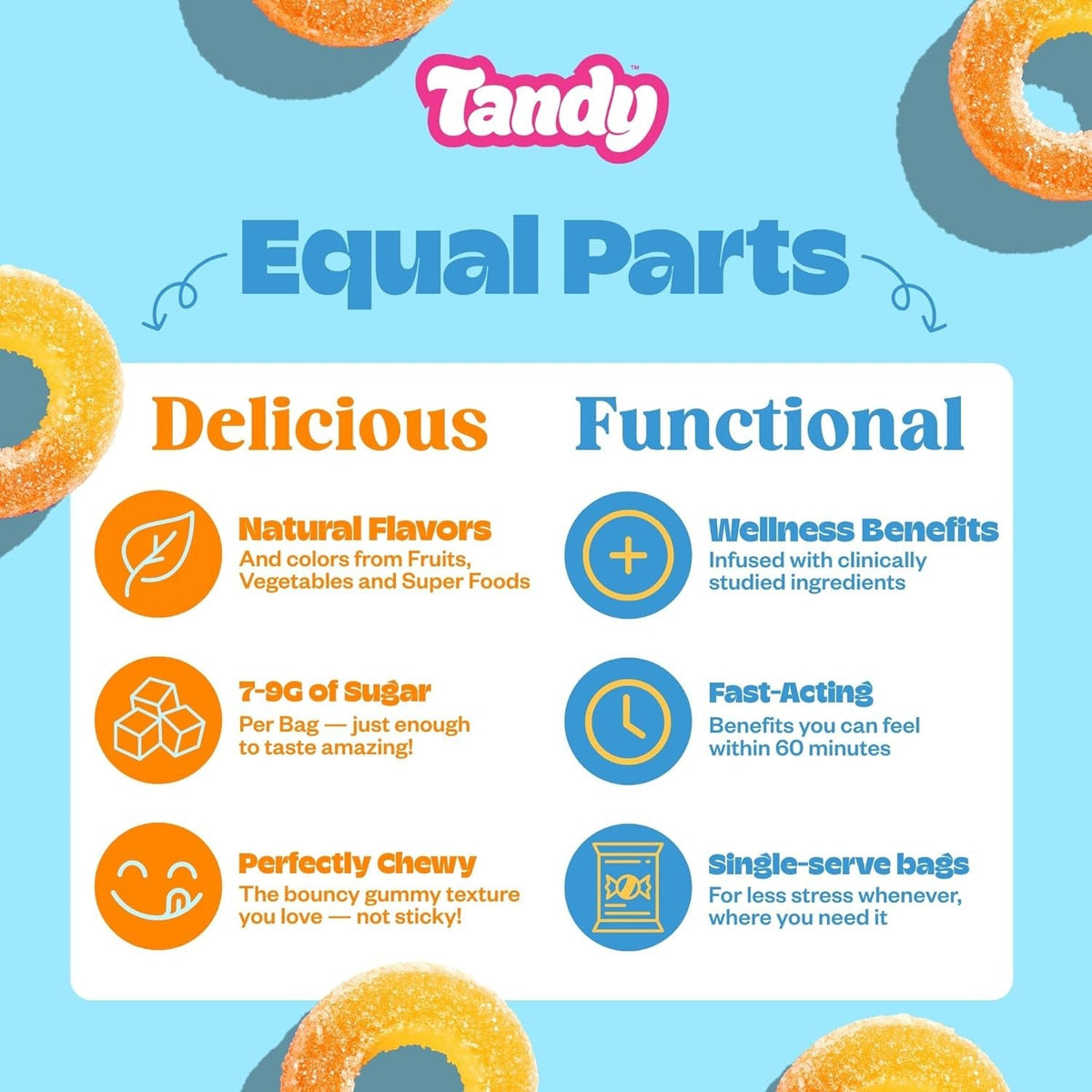 Restfull Rings Juicy Peach Gummies