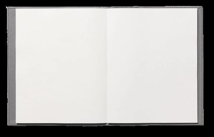 Banana Leather Notebook Med Gry Unlined