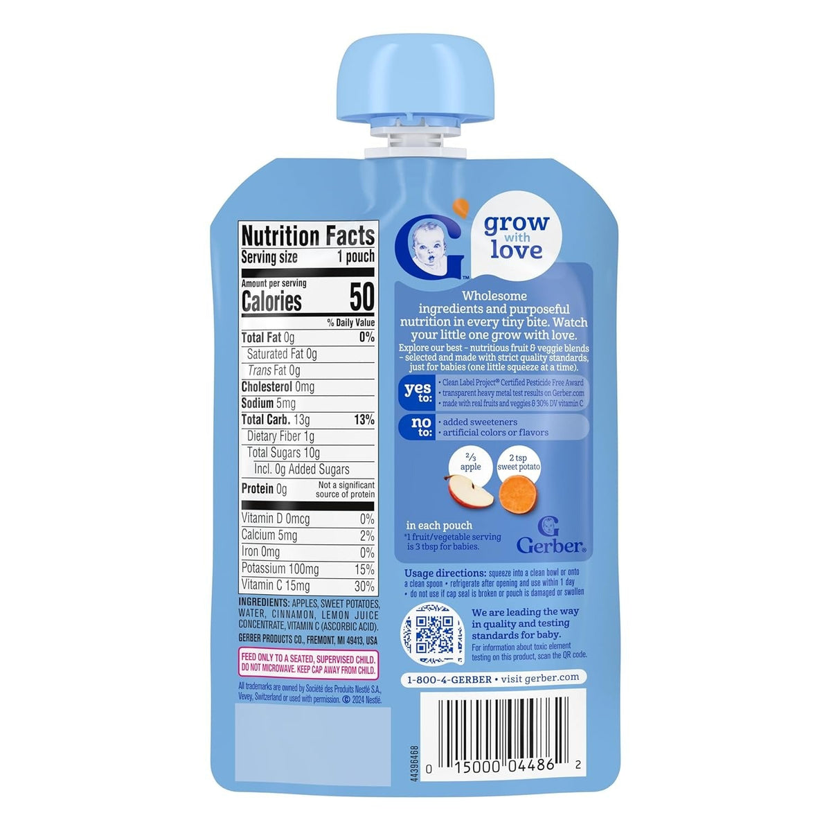 Apple Sweet Potato With Cinnamon Baby Food (12 Pack)