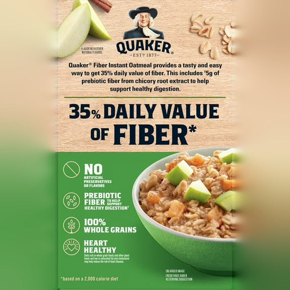 Instant Oatmeal High Fiber - Apple & Cinnamon (8 CT)