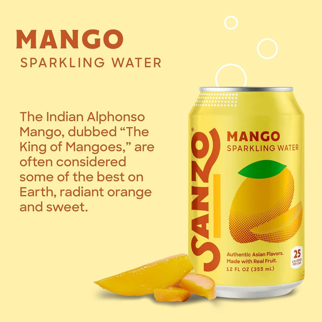 Sparkling Mango Water (12 Pack)
