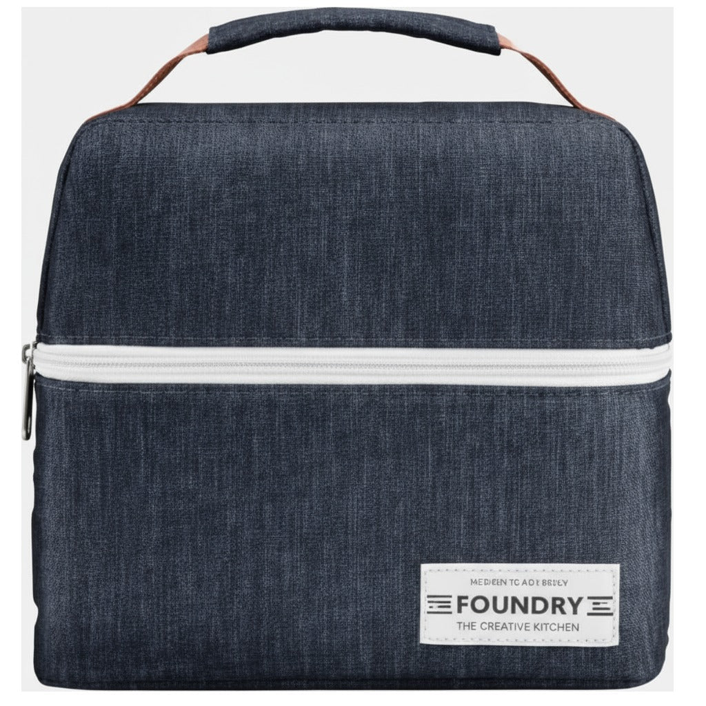 Dexter Lunch Bag - Woven Texture Denim