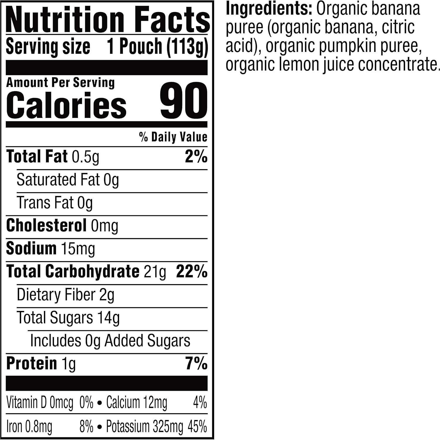 Banana & Pumpkin - Stage 2 Baby Food (12 Pack)