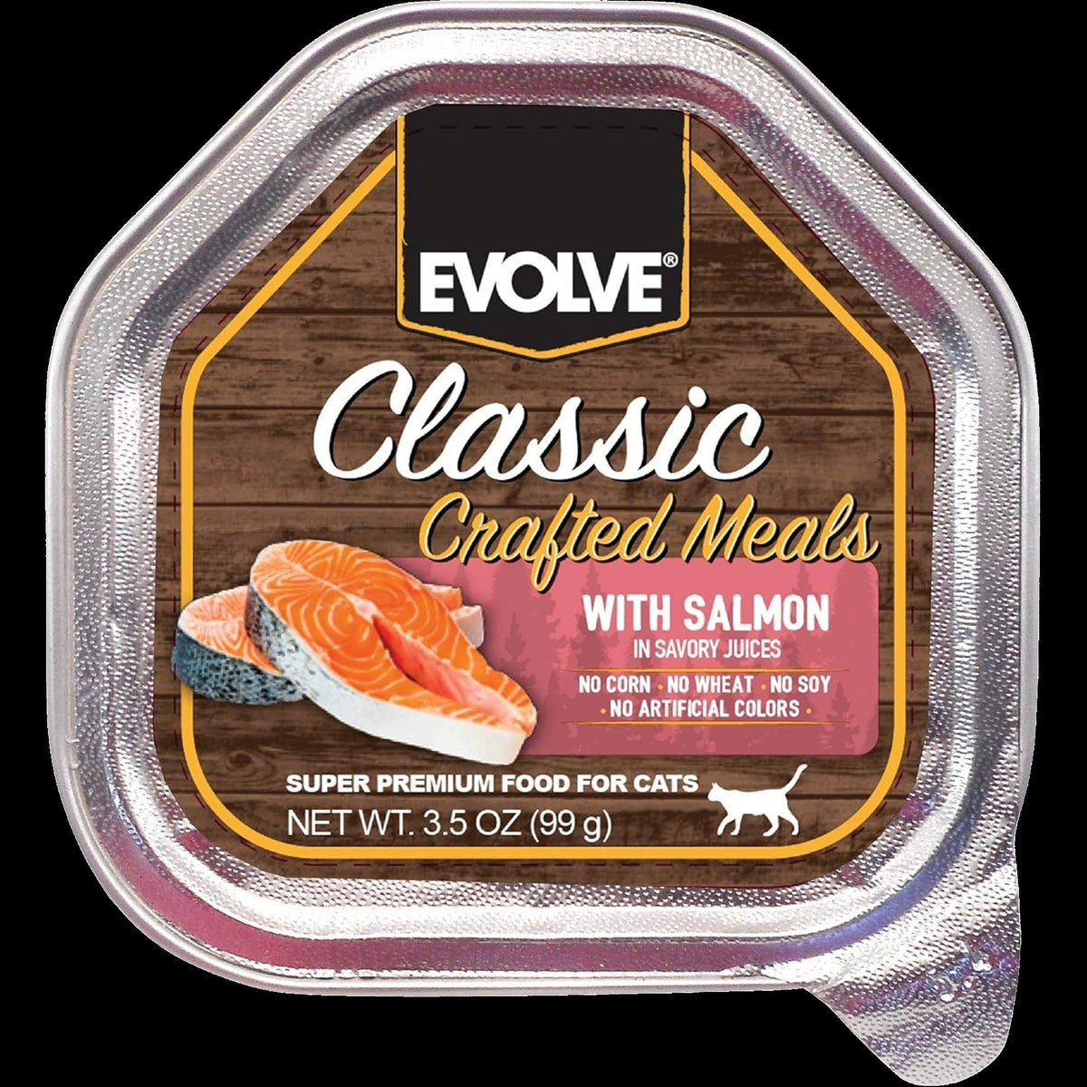 Classic Crafted Meats w/ Salmon Cat Food (15 Pack)