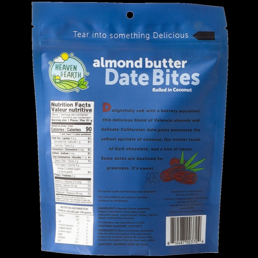 Coconut Almond Butter Date Bites