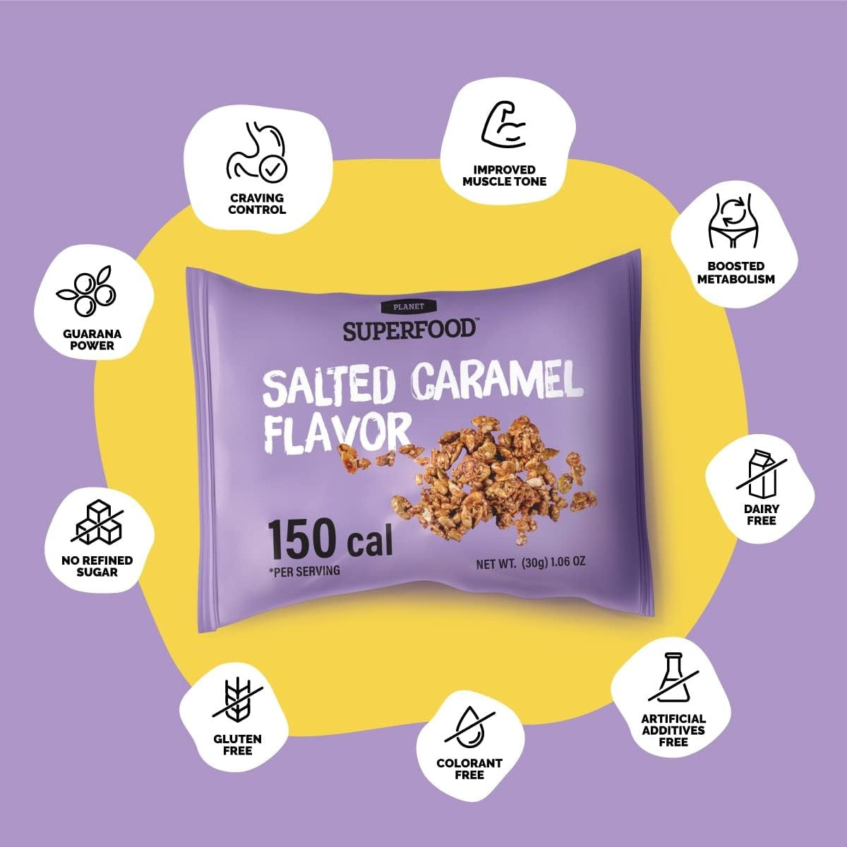 Organic Salted Caramel Flavor Seed Granolas - Brain Boost (10 CT)
