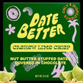 Cashew Lime Crisp Stuffed Dates