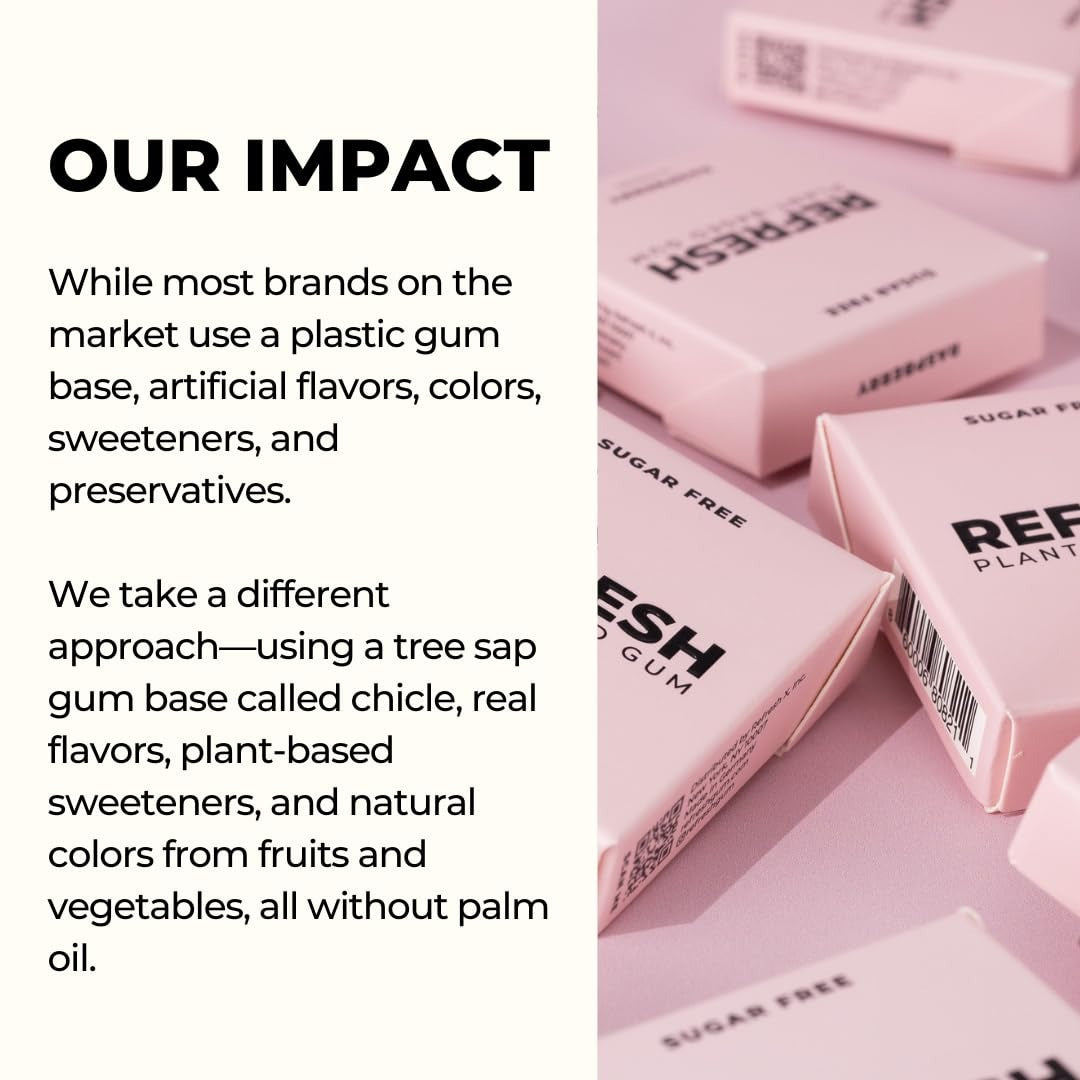 Raspberry Plant Based Gum (12 Pack)