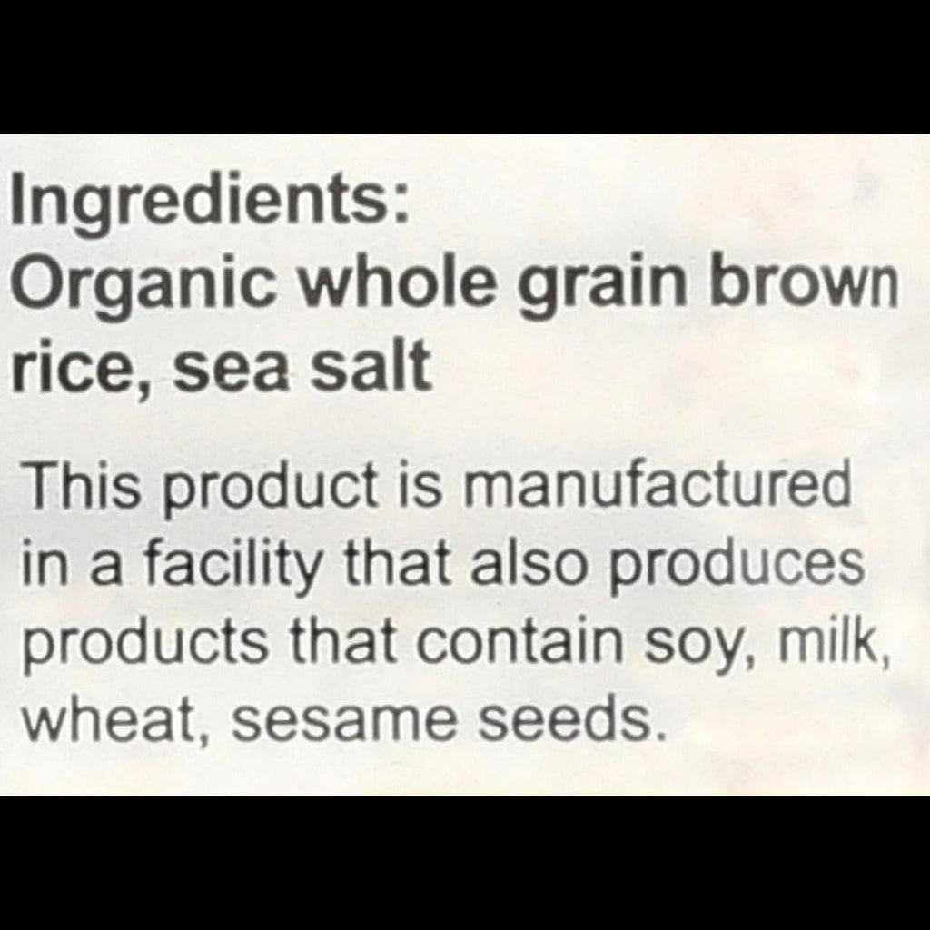 Organic Lightly Salted Brown Rice Thin Puffed Cakes