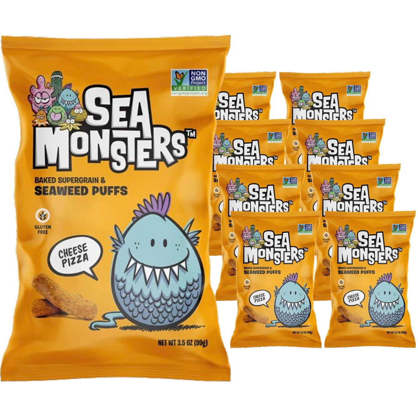 Cheese Pizza Flavor Seaweed Puffs (8 Pack)