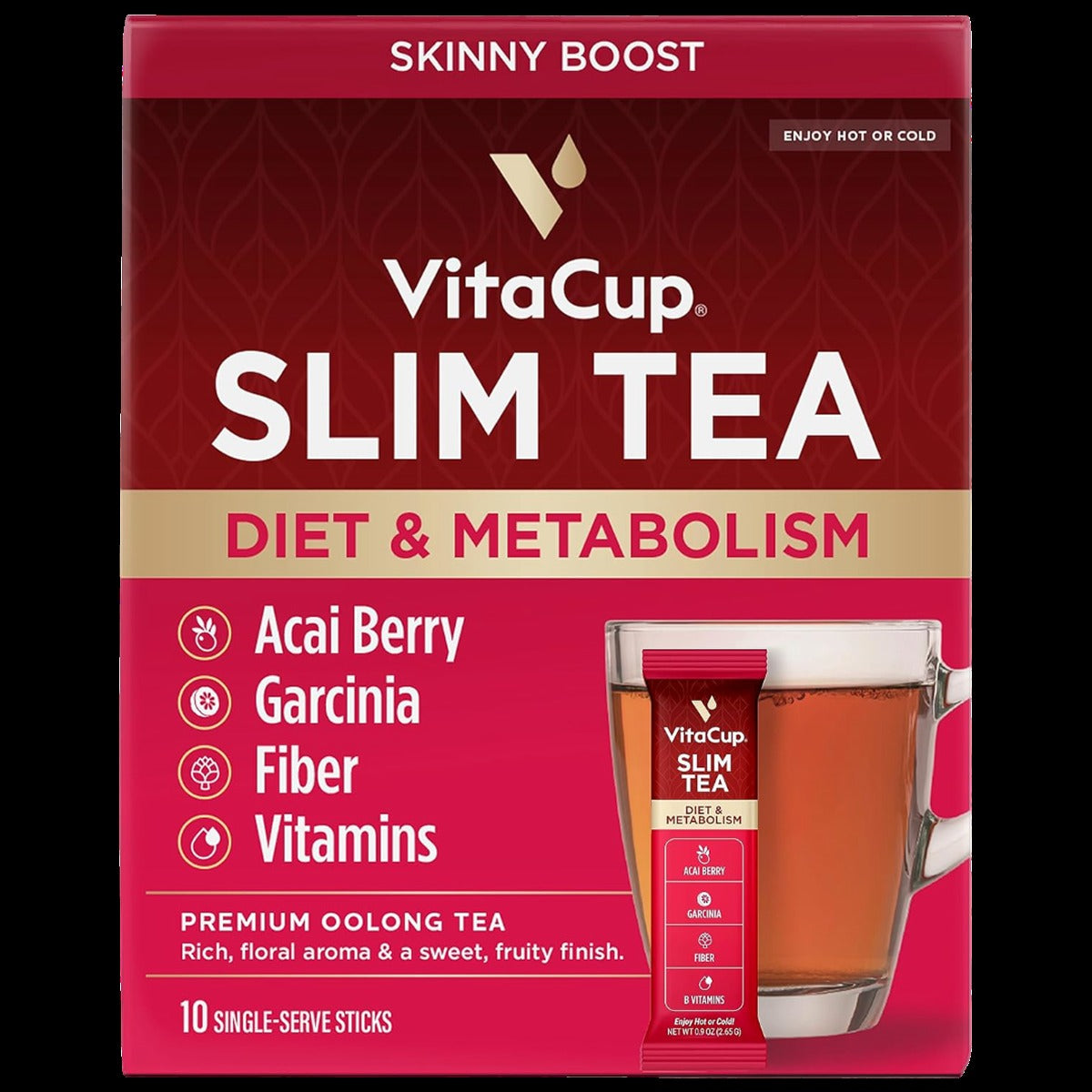 Slim Tea Oolong Tea Sticks (10 Sticks)