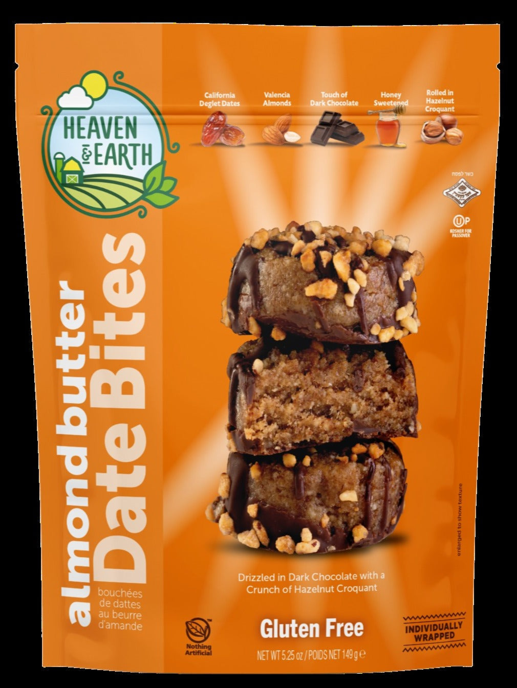 Hazelnut Almond Butter Date Bites