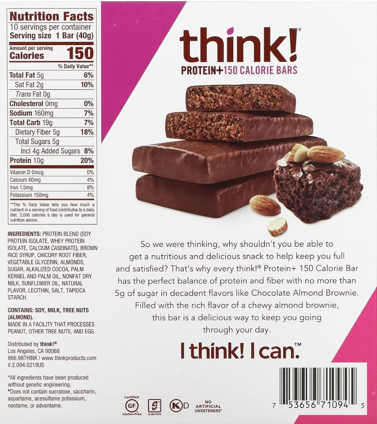 Almond Brownie Protein Bar (10 CT)