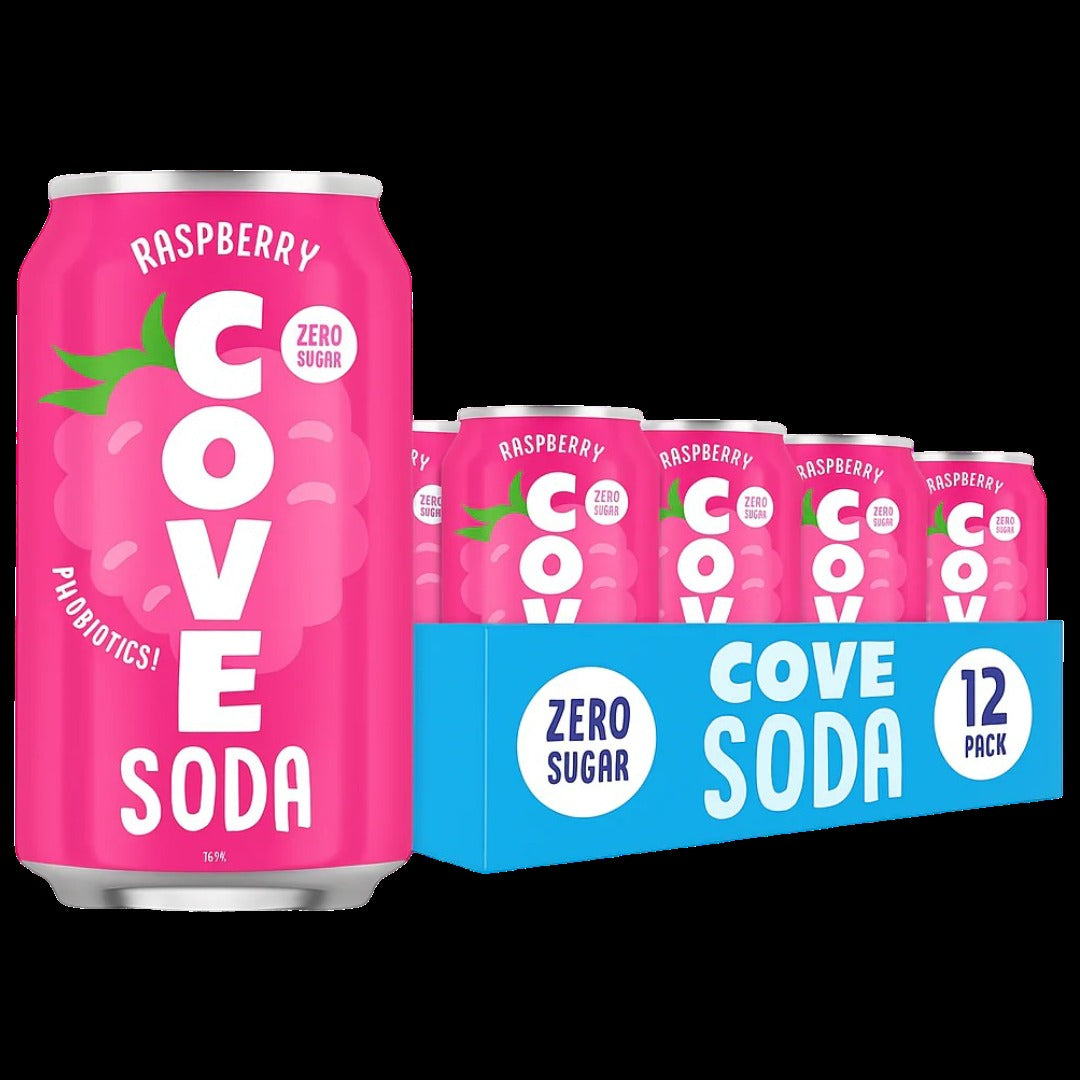 Probiotic Raspberry Soda (12 Pack)
