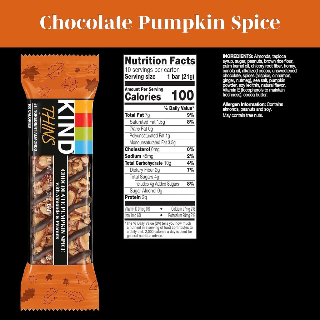Chocolate Pumpkin Spice Bars (10 CT)