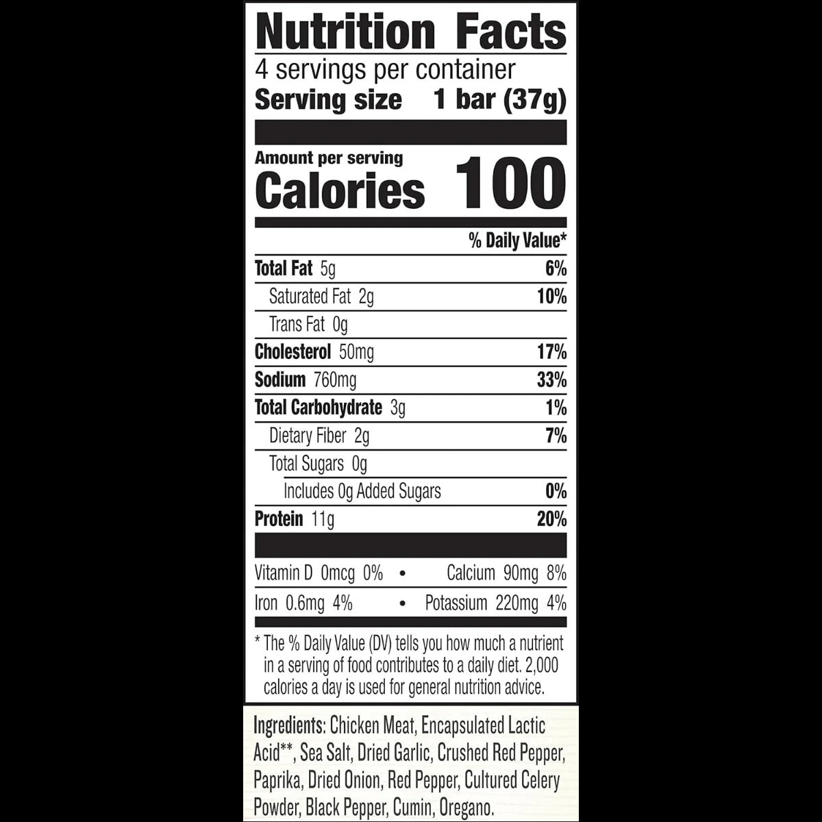 Chicken Sriracha Protein Bars (4 CT)