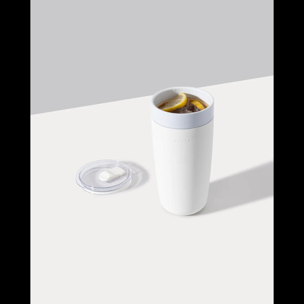 Porter Ceramic Insulated Tumbler - White
