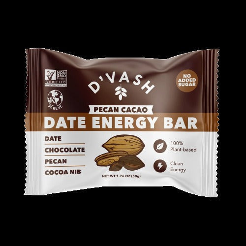 Chocolate Pecan Cocoa Date Energy Bars (6 Pack Case)