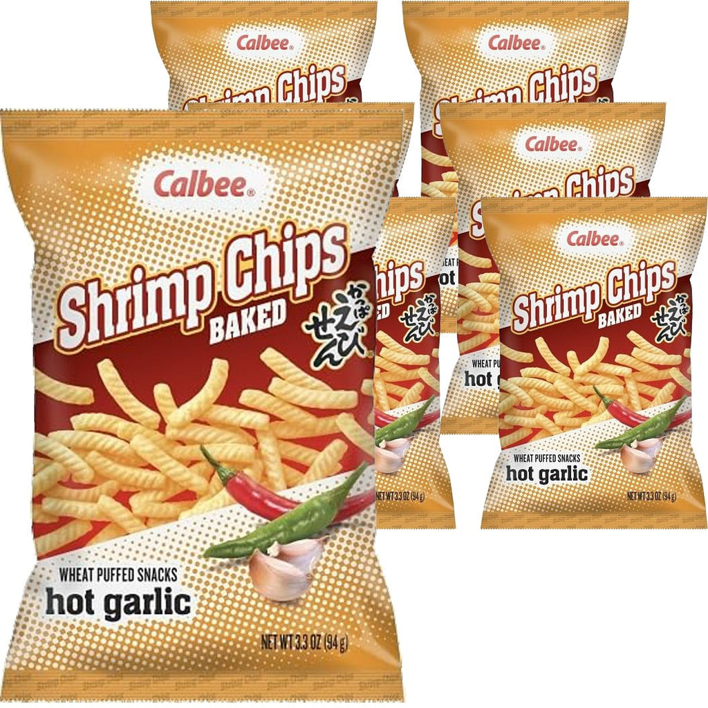 Hot Garlic Baked Shrimp Chips (6 Pack)