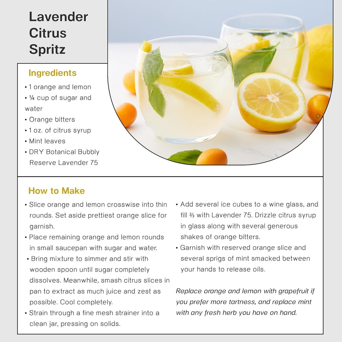 Botanical Bubbly Lavender 75 Non-Alcoholic Wine
