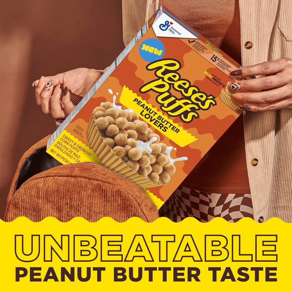 Reeses Puffs Peanut Butter Lovers Cereal Mid Size