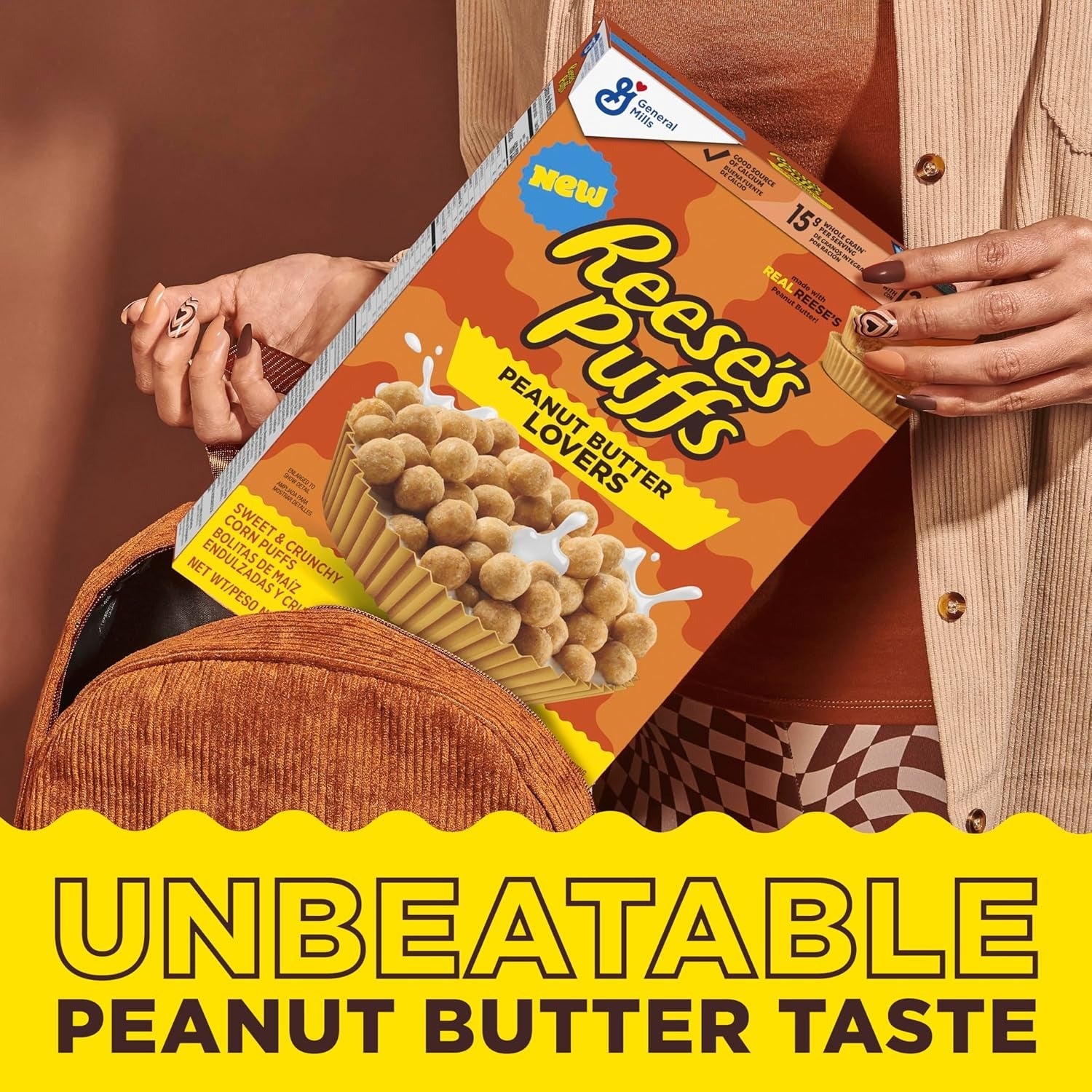Reeses Puffs Peanut Butter Lovers Cereal Mid Size