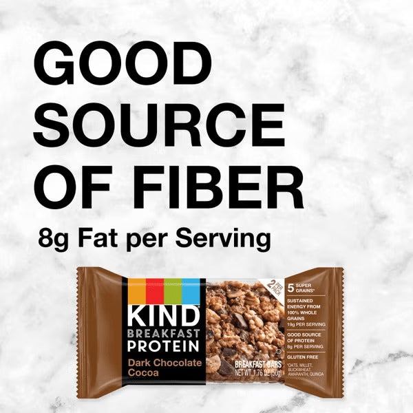 Dark Chocolate Breakfast Protein Bars (12 CT)