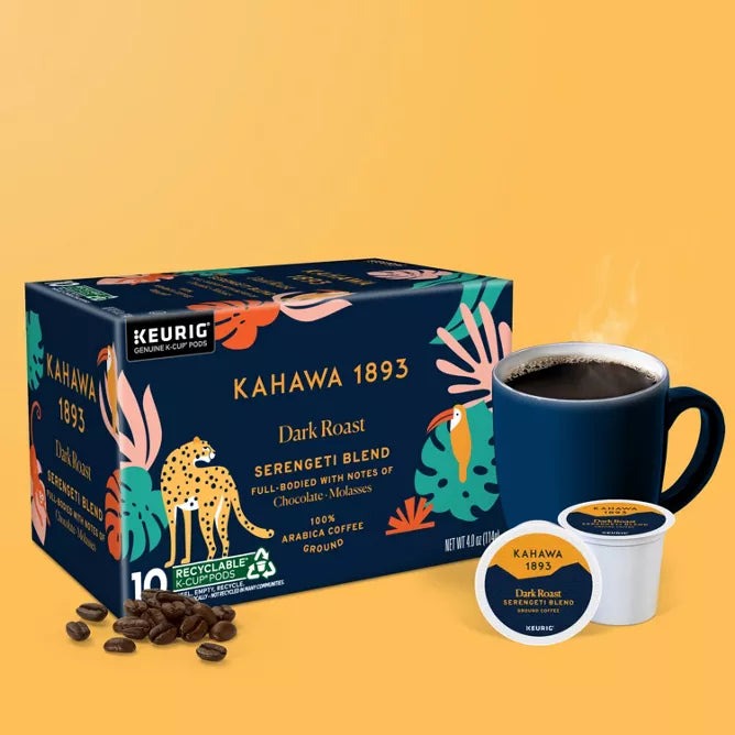 Dark Roast Coffee K-Cup Pods Serengeti Blend (10 CT)