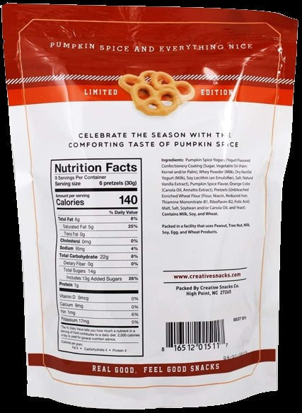 Pumpkin Spice Yogurt Pretzel