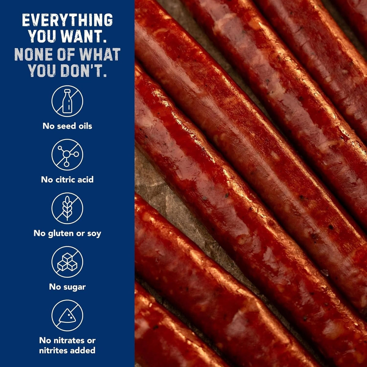 Organic Smokehouse Blend Beef & Pork Sticks